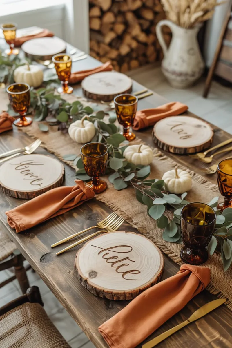 personalized wood slice coasters with hand-burned names 1 personalized wood slice coasters with hand-burned names 1