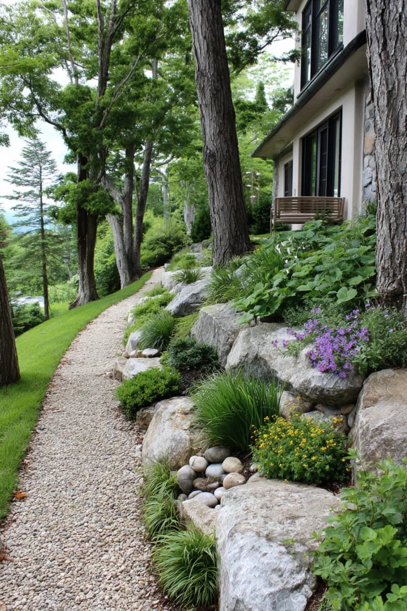rain garden at the base to capture and filter stormwater naturally 1