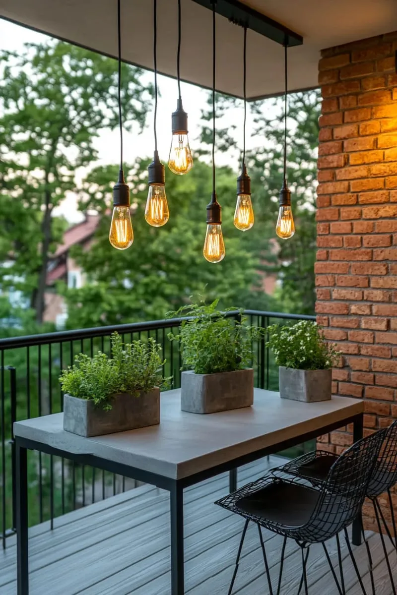 statement hanging light bulbs for an industrial-chic vibe 1