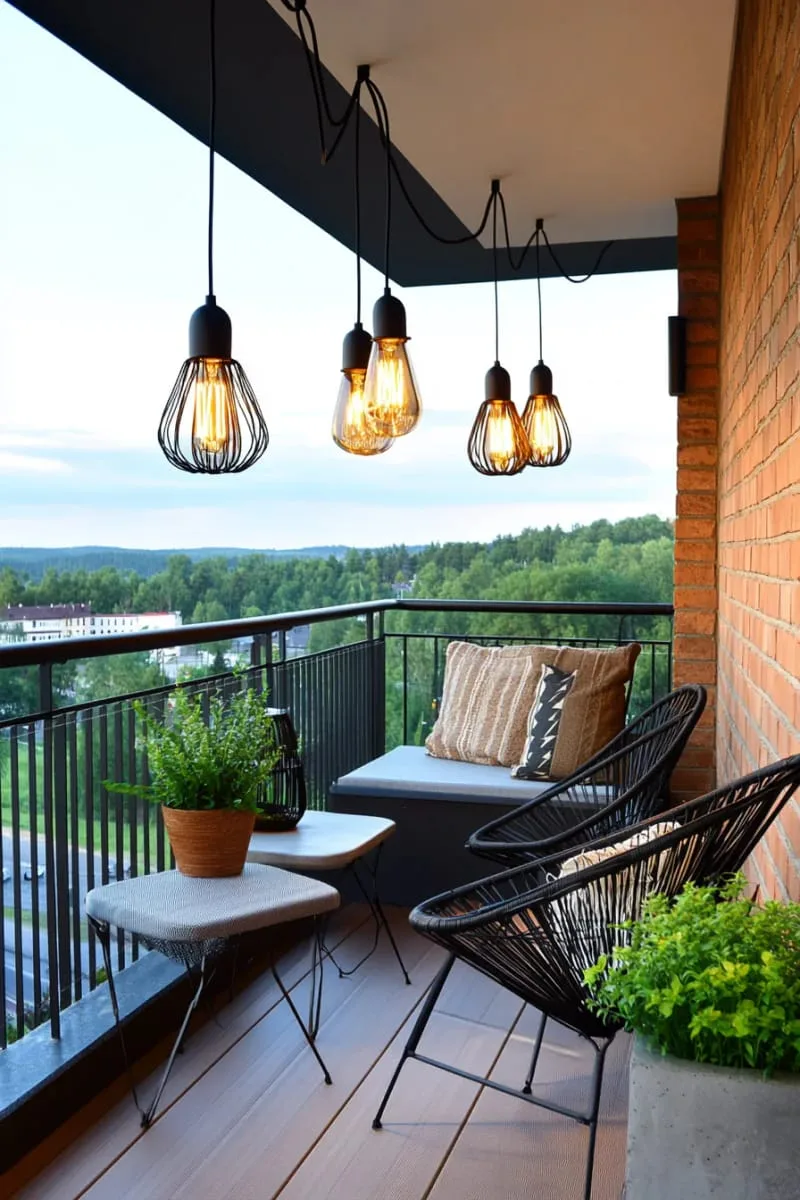 statement hanging light bulbs for an industrial-chic vibe 1