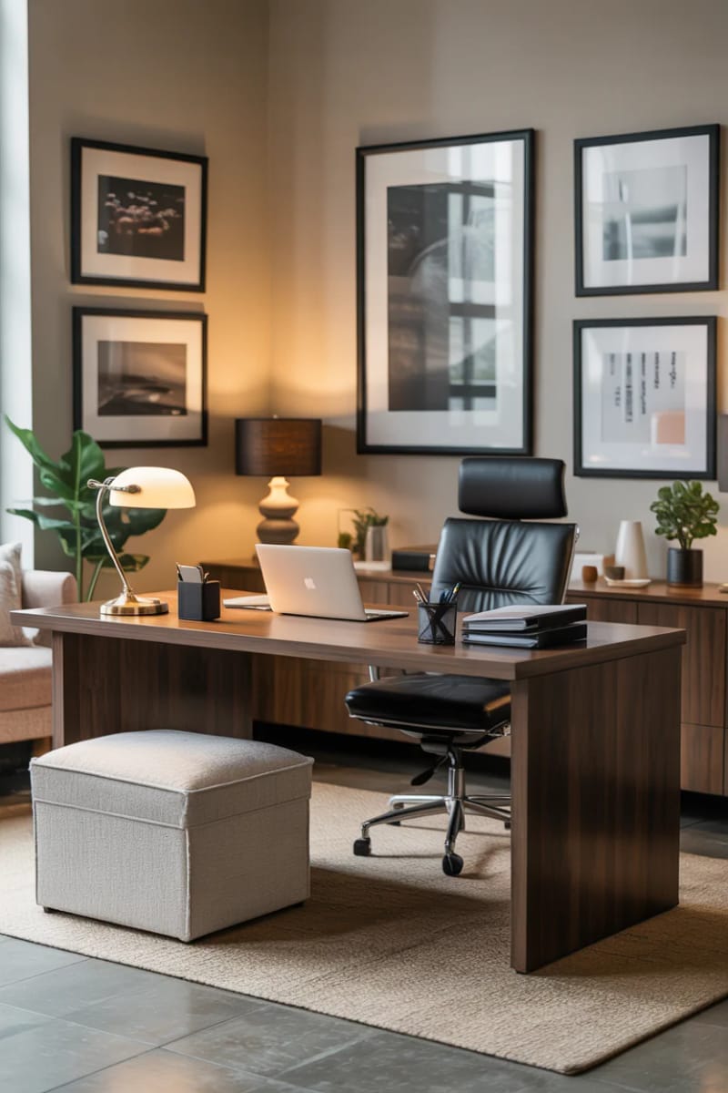 storage ottoman in textured fabric for seating and hidden storage 1