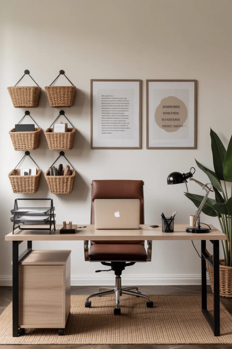 woven wall baskets for organized and textured vertical storage 1