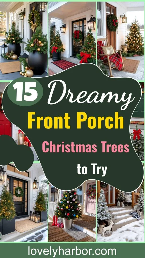 15 Dreamy Front Porch Christmas Trees to Try This Year 1 15 Dreamy Front Porch Christmas Trees To Try This Year