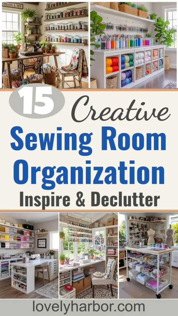 15 Sewing Room Organization Ideas to Declutter and Inspire Creativity 1 15 Sewing Room Organization Ideas To Declutter And Inspire Creativity