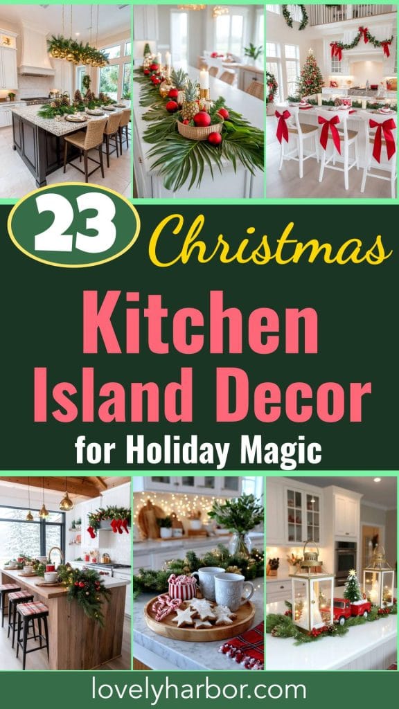 23 Christmas Kitchen Island Decor Ideas That Bring Instant Holiday Charm 2 23 Christmas Kitchen Island Decor Ideas That Bring Instant Holiday Charm