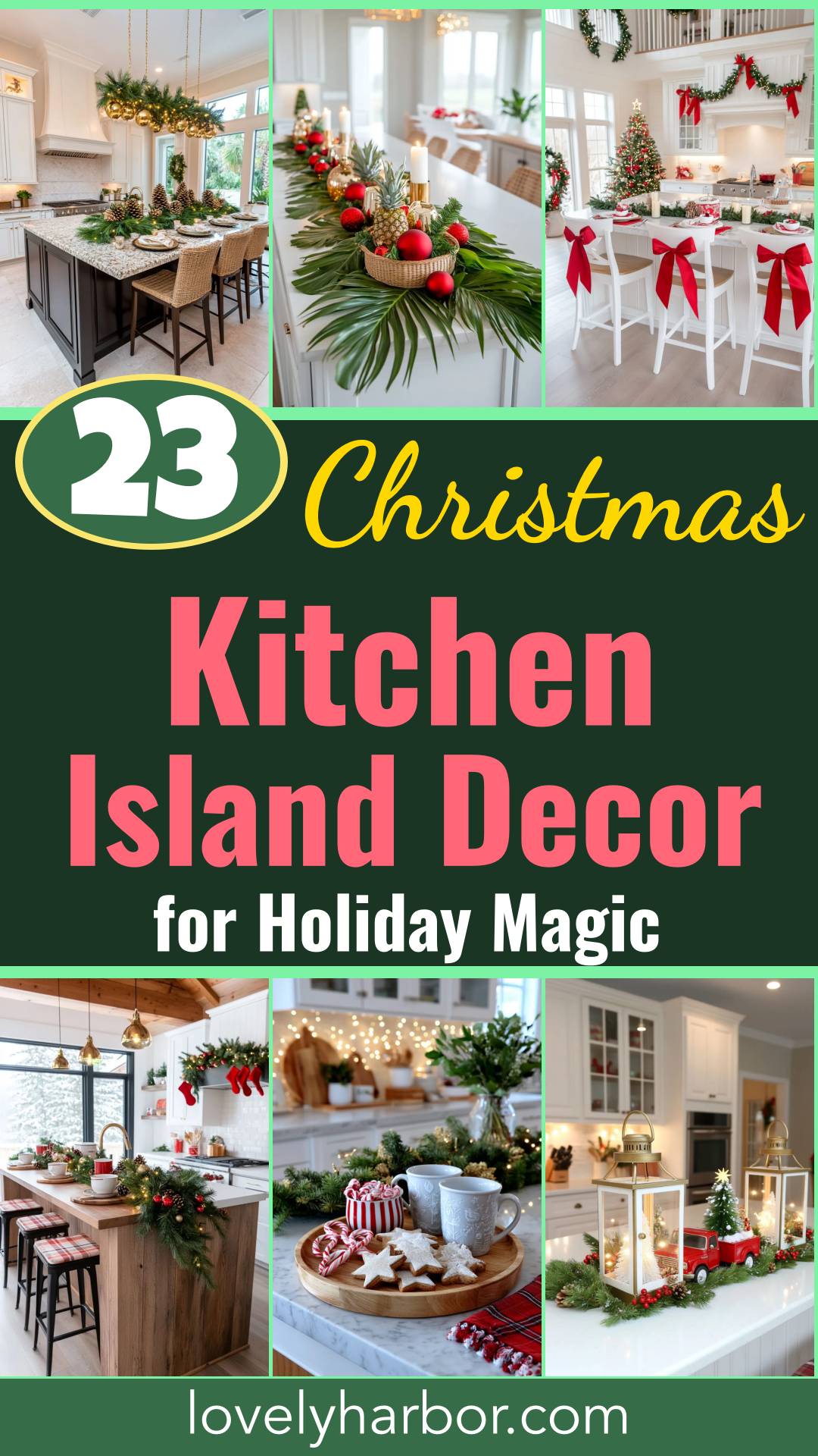 23 Christmas Kitchen Island Decor Ideas That Bring Instant Holiday ...