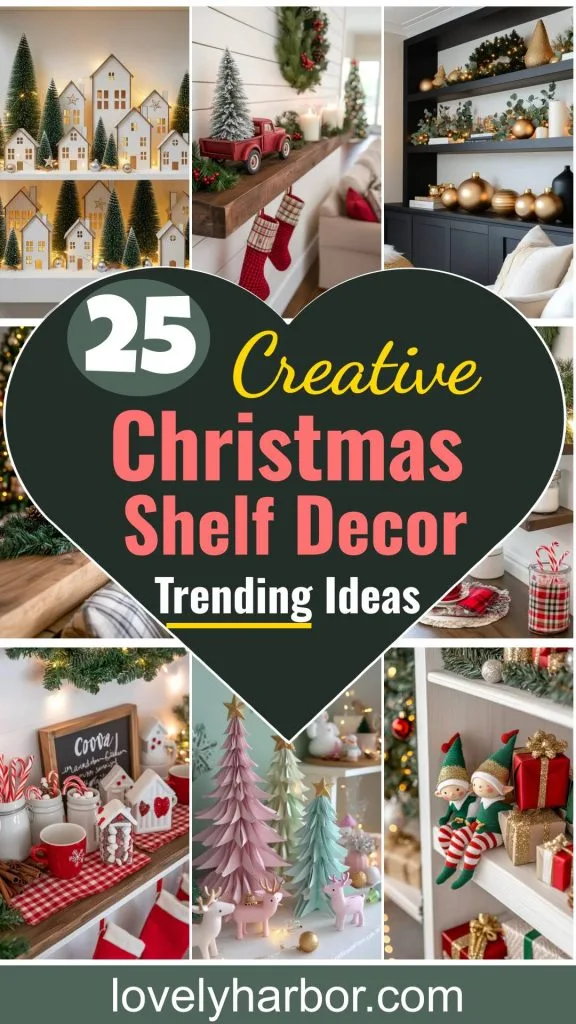 25 Creative Christmas Shelf Decor Ideas Trending This Year