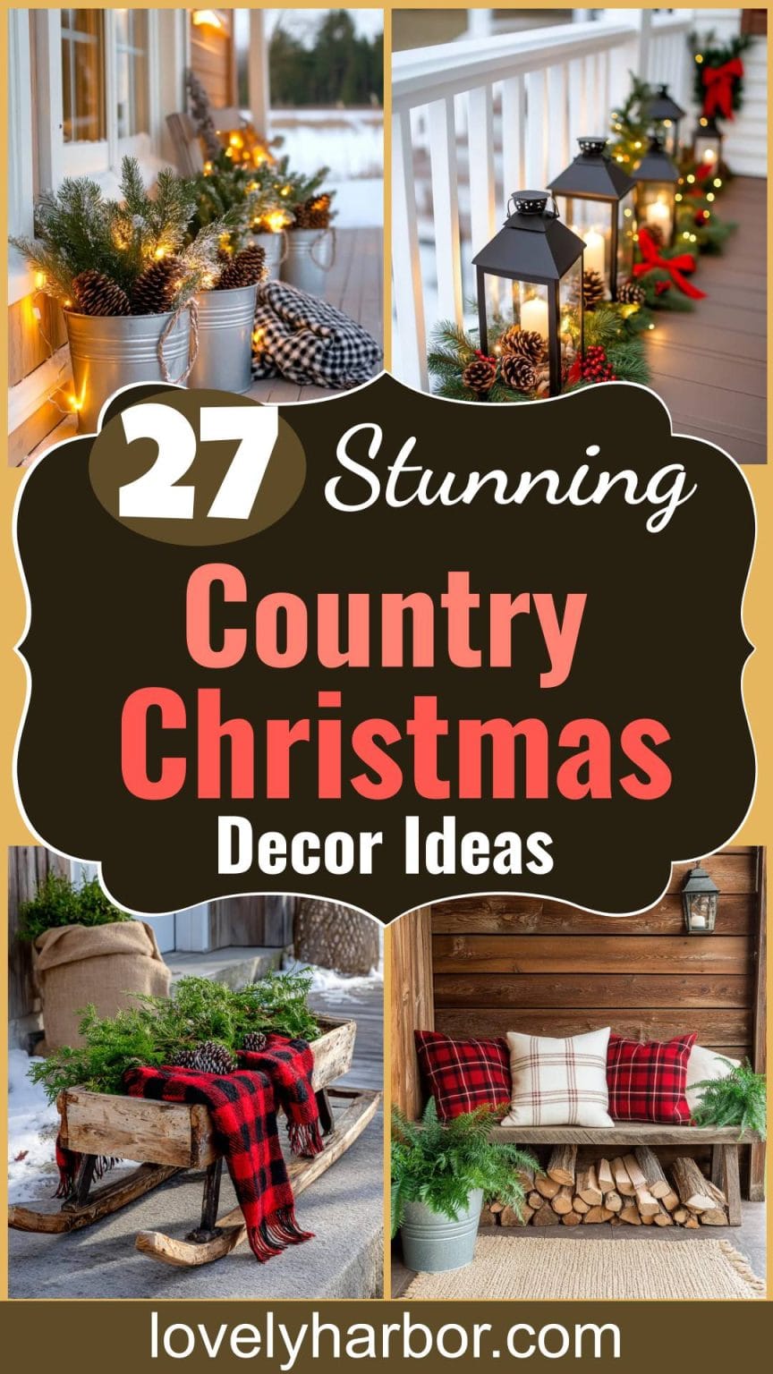27 Country Christmas Decor Ideas That Wow Lovely Harbor — free download