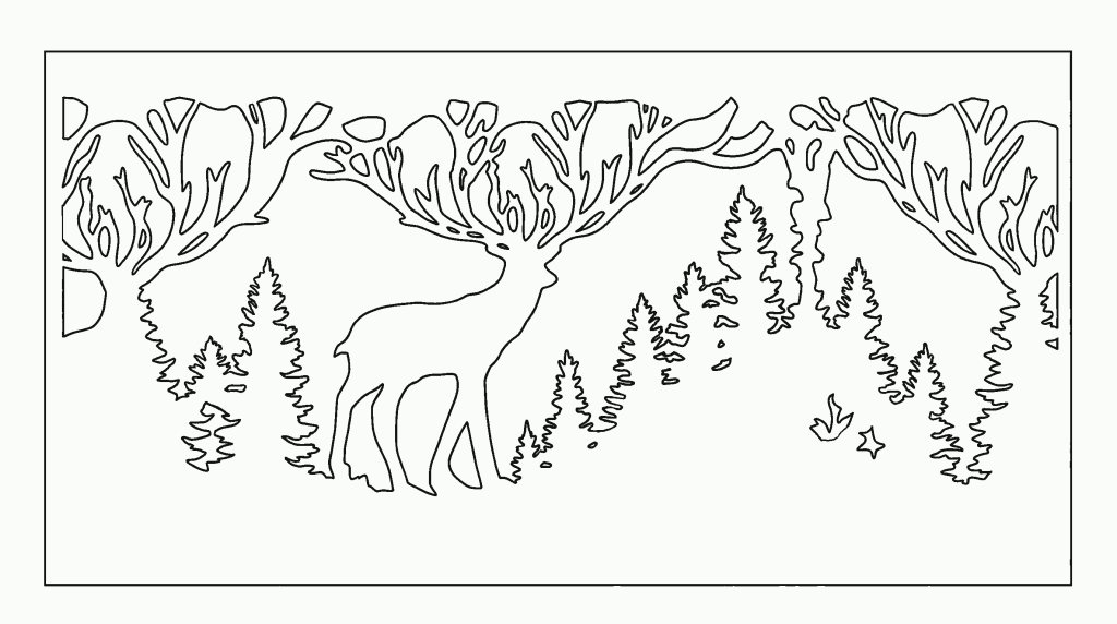 deer decoration cricut