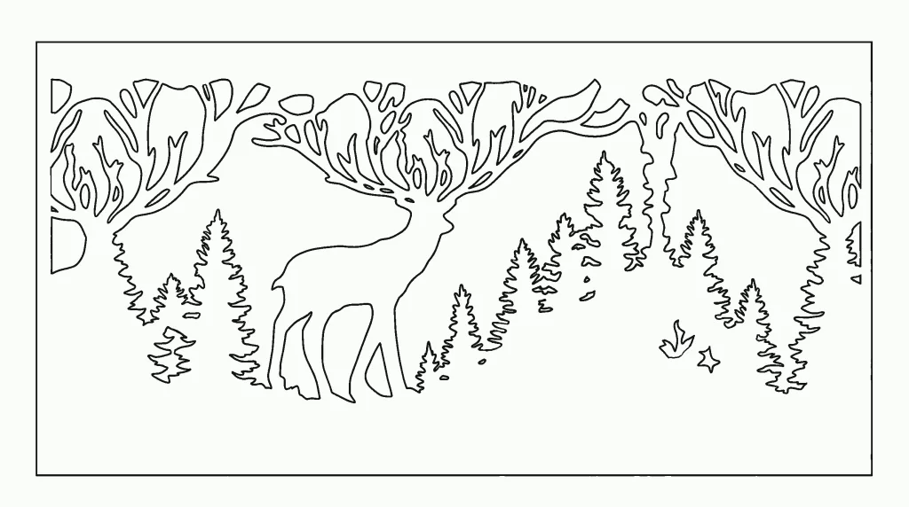 deer decoration cricut