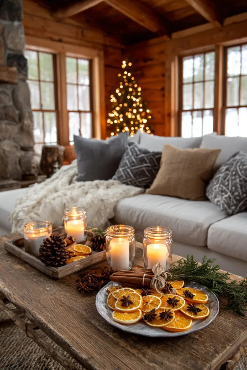 dried orange slices with cinnamon and star anise as fragrant ornaments 1