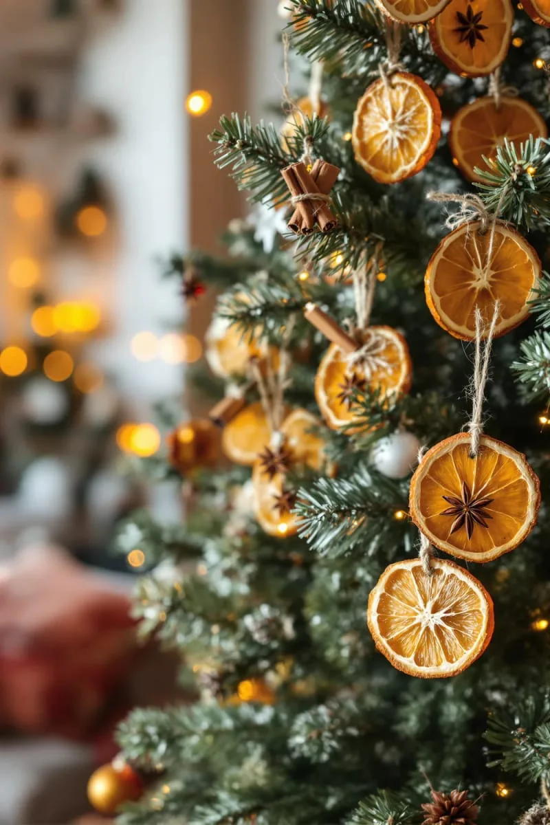 dried orange slices with cinnamon and star anise as fragrant ornaments 1