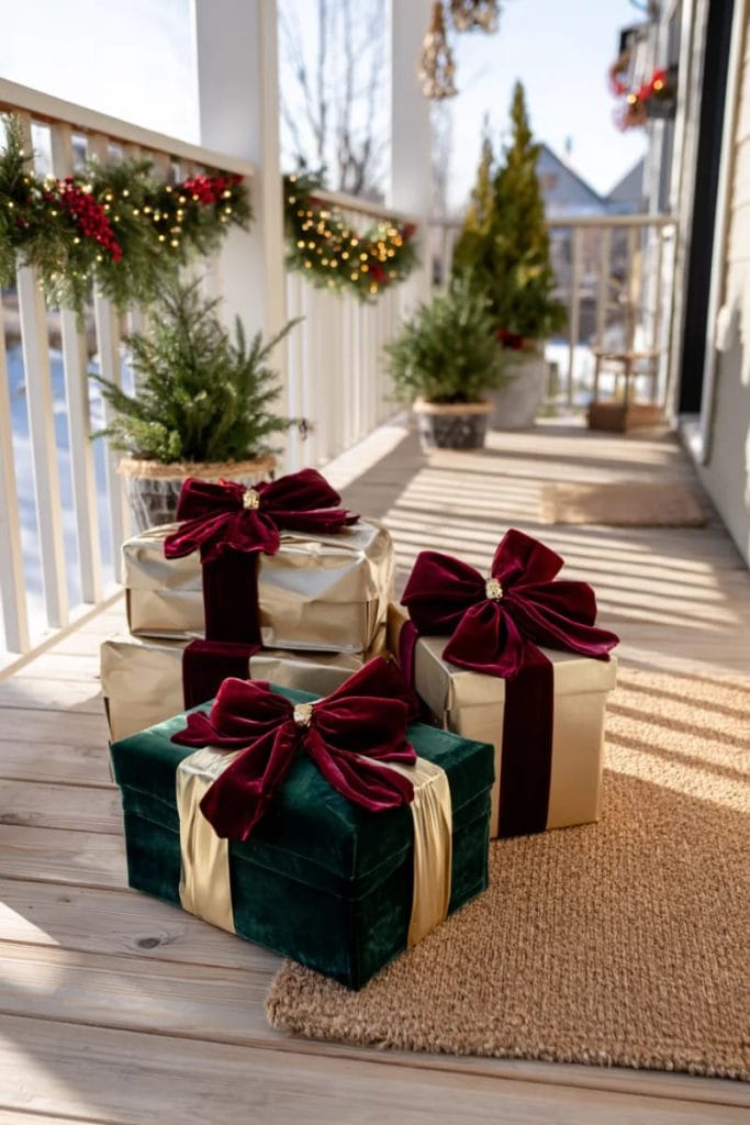 15 Christmas Decor Ideas For Front Porch DIY (Budget-Friendly ...