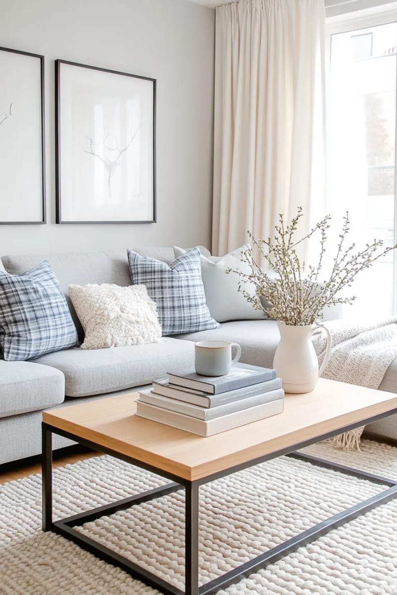 27 Stunning Winter Decor Ideas for a Stylish Retreat 56 incorporate plaid cushions and throws in cool blues and greys for seasonal style. 1
