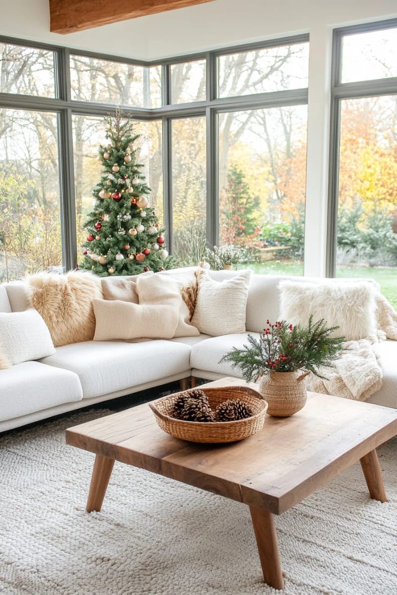 27 Stunning Winter Decor Ideas for a Stylish Retreat 16 layer chunky knit blankets and faux fur throws over your couch for cozy vibes. 1