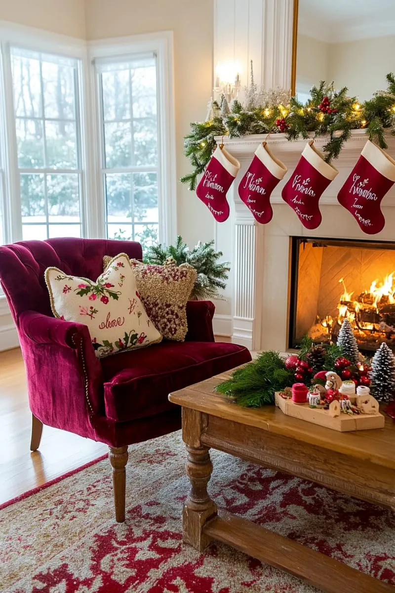 27 Stunning Christmas Decoration Crafts for a Unique 2025 140 mini felt stockings with personalized embroidered names 1