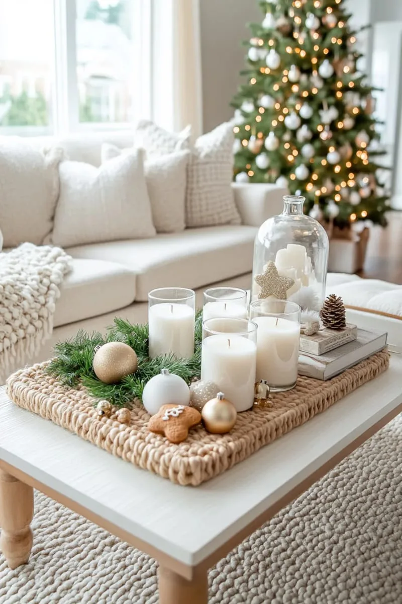 pine-scented soy candles in frosted glass jars 1