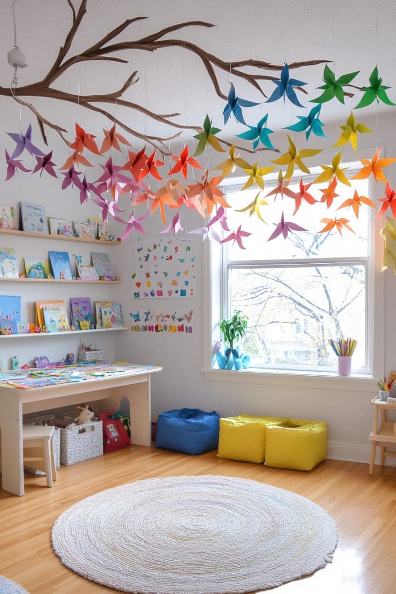 27 Unique Homemade Christmas Decorations You'll Love 45 rainbow paper angel ornaments to brighten up kids’ crafts 1