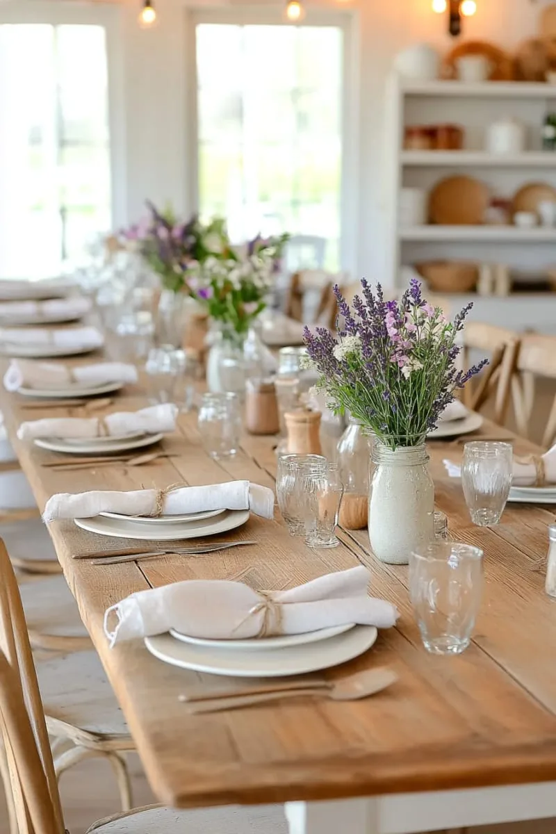 repurposed linen napkins as rustic table settings 1