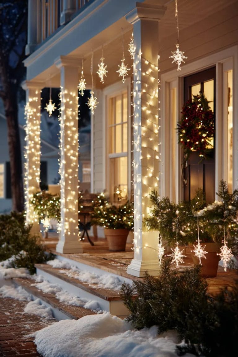 15 Trendy Christmas Lights Front Porch Ideas To Copy In 2025 - Lovely ...