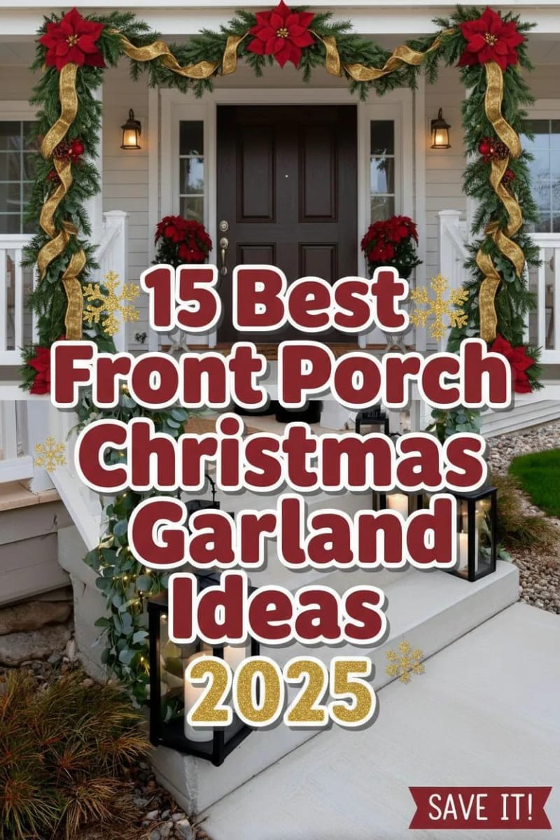 15 Best Front Porch Christmas Garland Ideas For Instant Holiday Charm 88 front porch christmas garland ideas - Collage 41