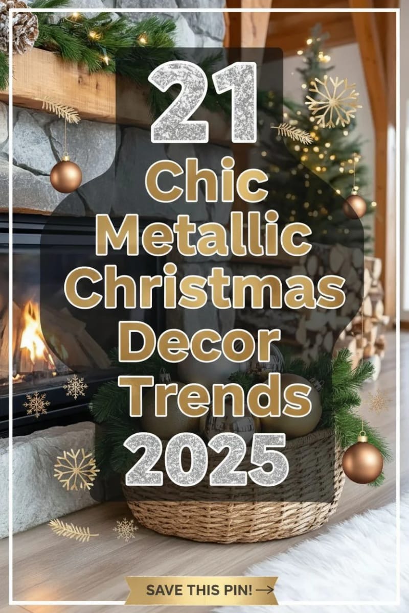 21 Chic Metallic Christmas Decor Trends 2025 54 metallic christmas decor - Collage 53