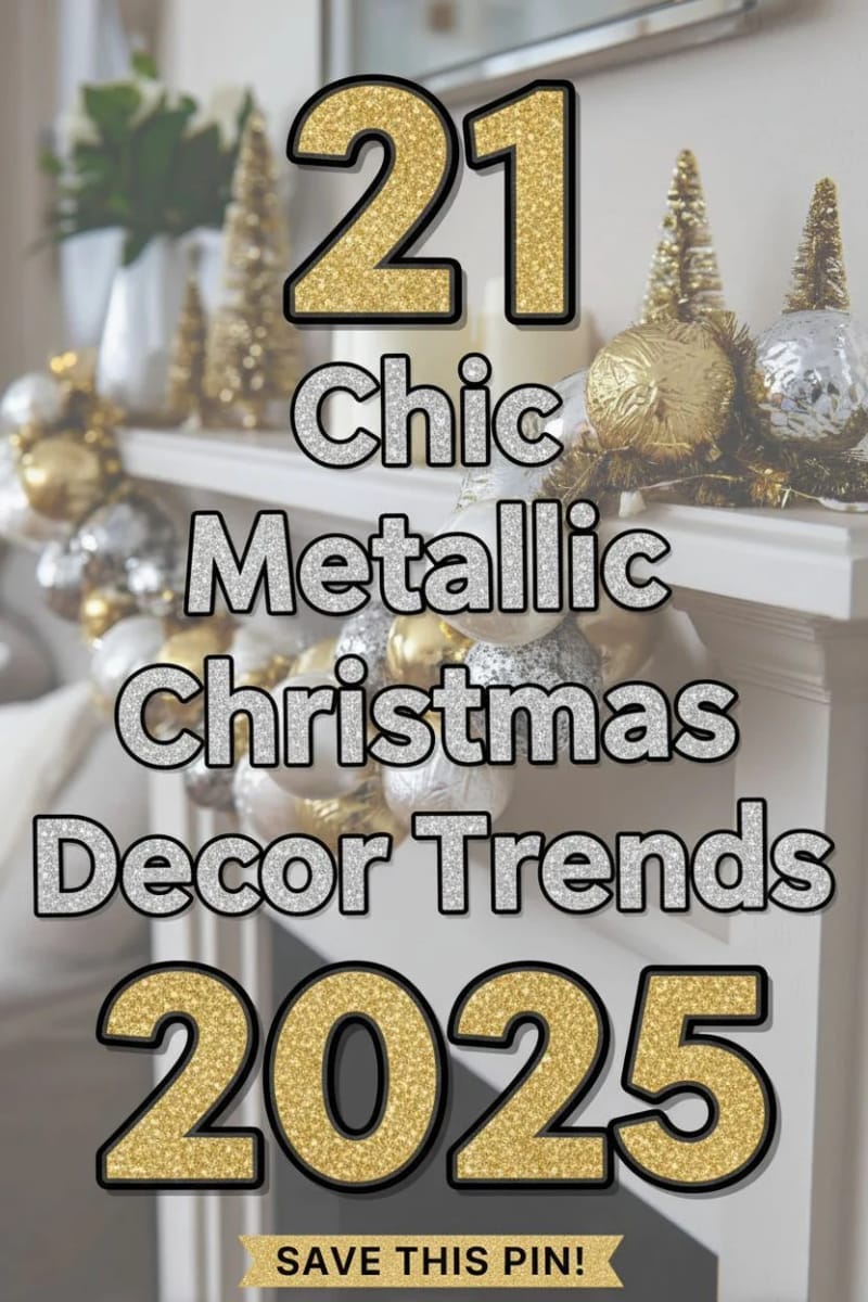 21 Chic Metallic Christmas Decor Trends 2025 55 metallic christmas decor - Collage 54