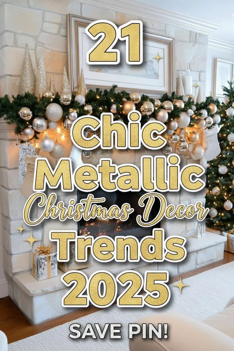 21 Chic Metallic Christmas Decor Trends 2025 56 metallic christmas decor - Collage 55