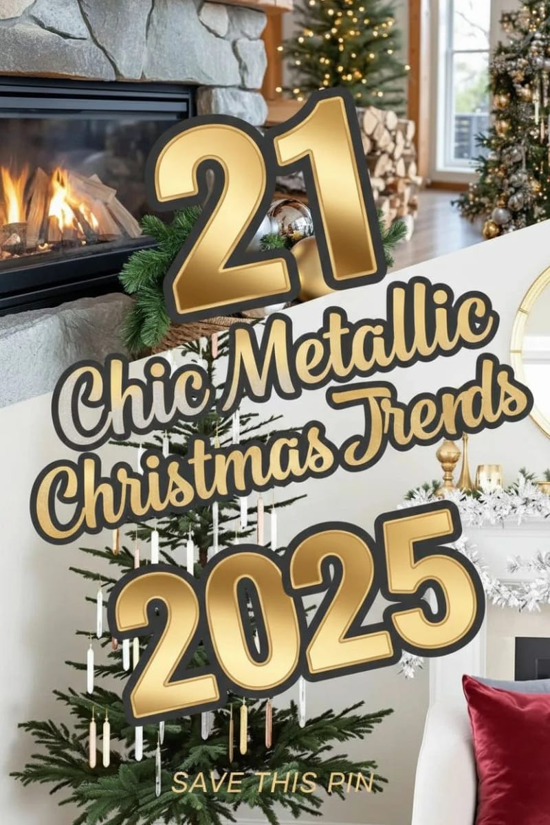 21 Chic Metallic Christmas Decor Trends 2025 57 metallic christmas decor - Collage 56