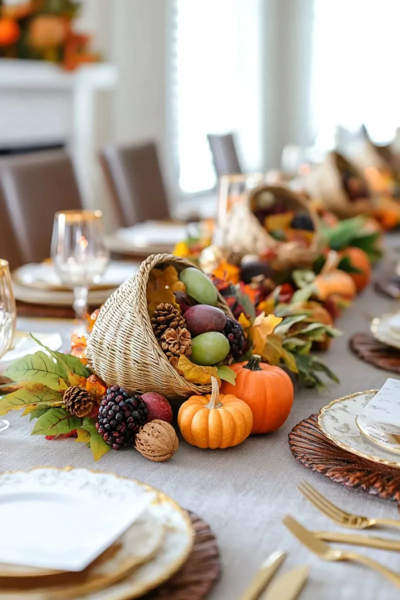 mini cornucopias overflowing with dried fruits and nuts 1