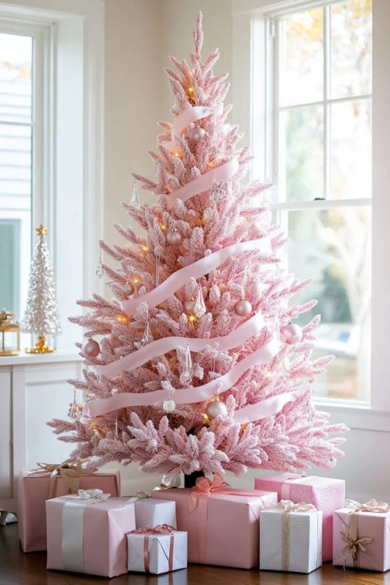 21 Ways To Make Your Pink Christmas Tree Shine! - Lovely Harbor