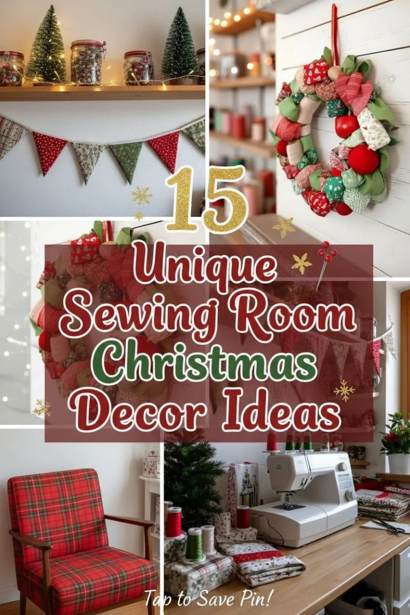 15 Unique Sewing Room Christmas Decor Ideas for Creatives 84 sewing room christmas decor ideas - Collage 37