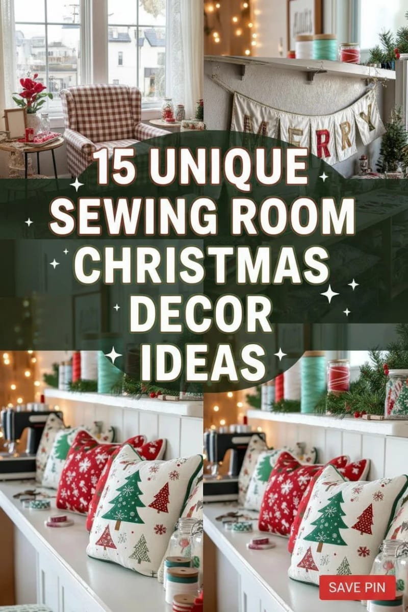 15 Unique Sewing Room Christmas Decor Ideas for Creatives 85 sewing room christmas decor ideas - Collage 38