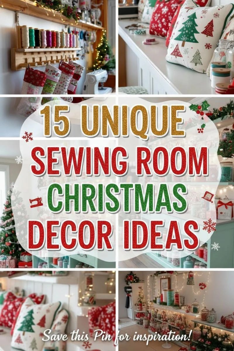 15 Unique Sewing Room Christmas Decor Ideas for Creatives 86 sewing room christmas decor ideas - Collage 39
