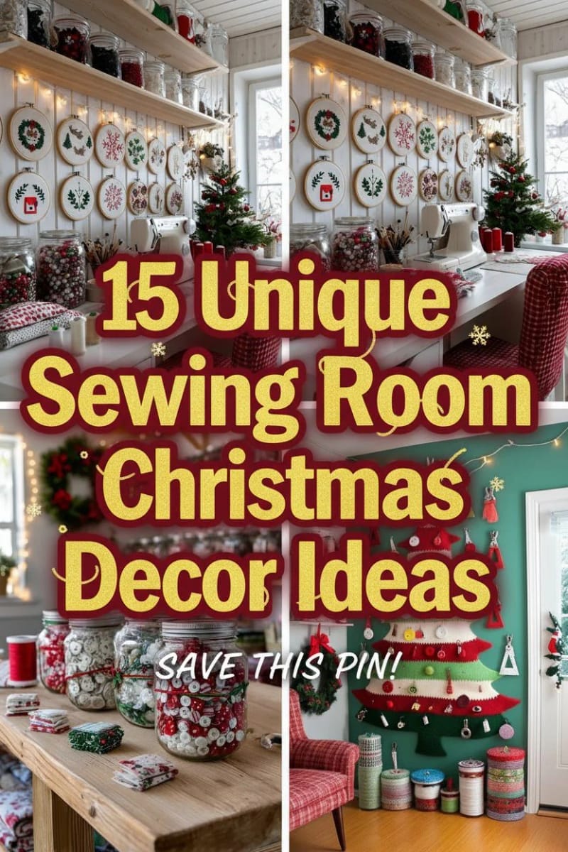 15 Unique Sewing Room Christmas Decor Ideas for Creatives 89 sewing room christmas decor ideas - Collage 42