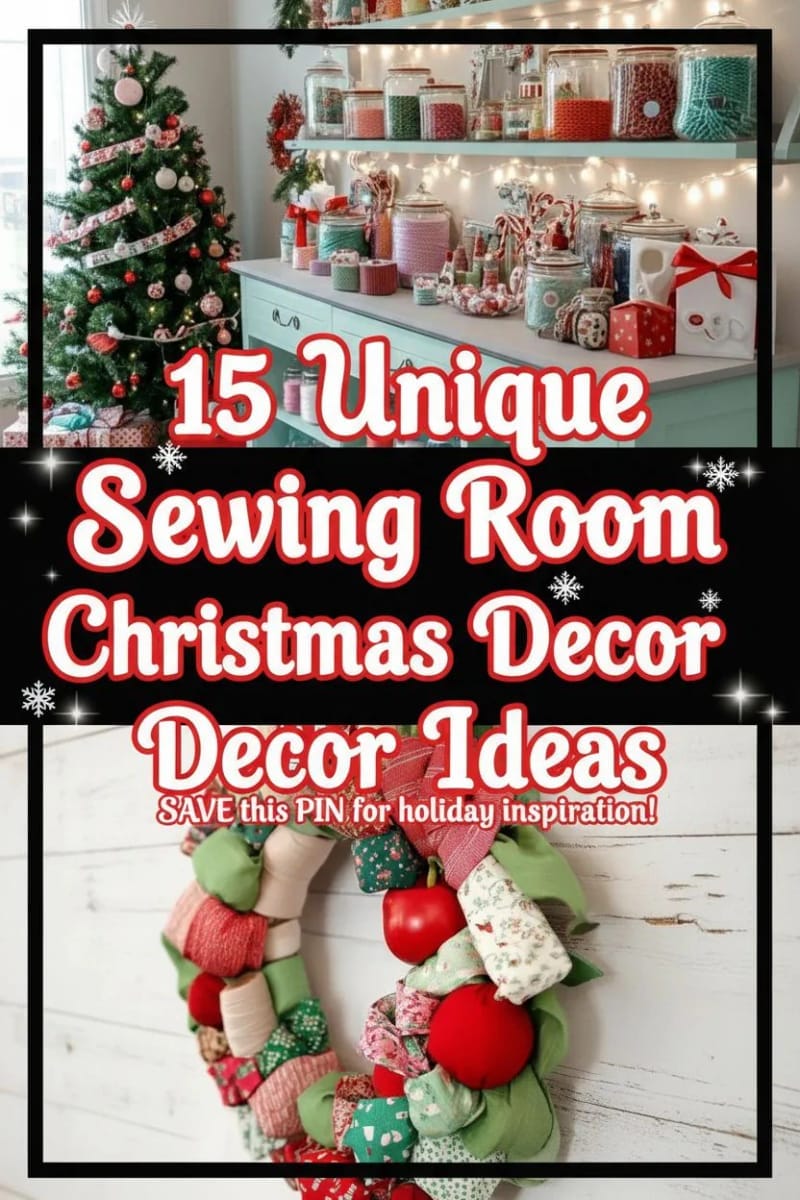 15 Unique Sewing Room Christmas Decor Ideas for Creatives 90 sewing room christmas decor ideas - Collage 43