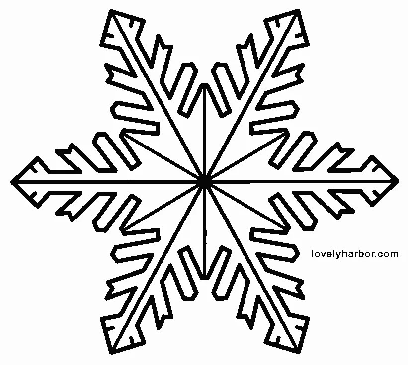 snowflake paper decoration pattern 1