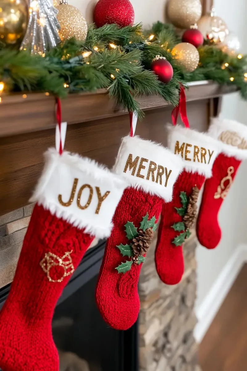 spell out festive messages with iron-on glitter letters or patches 1