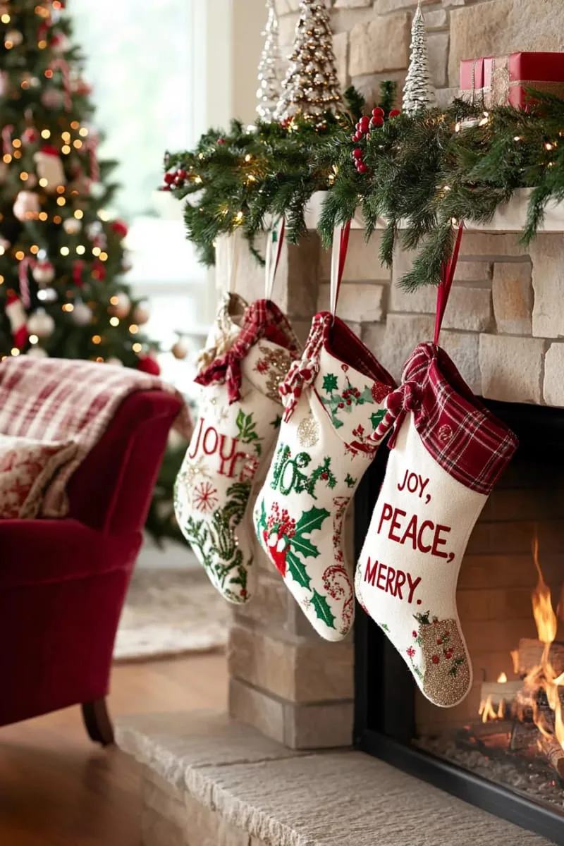 spell out festive messages with iron-on glitter letters or patches 1