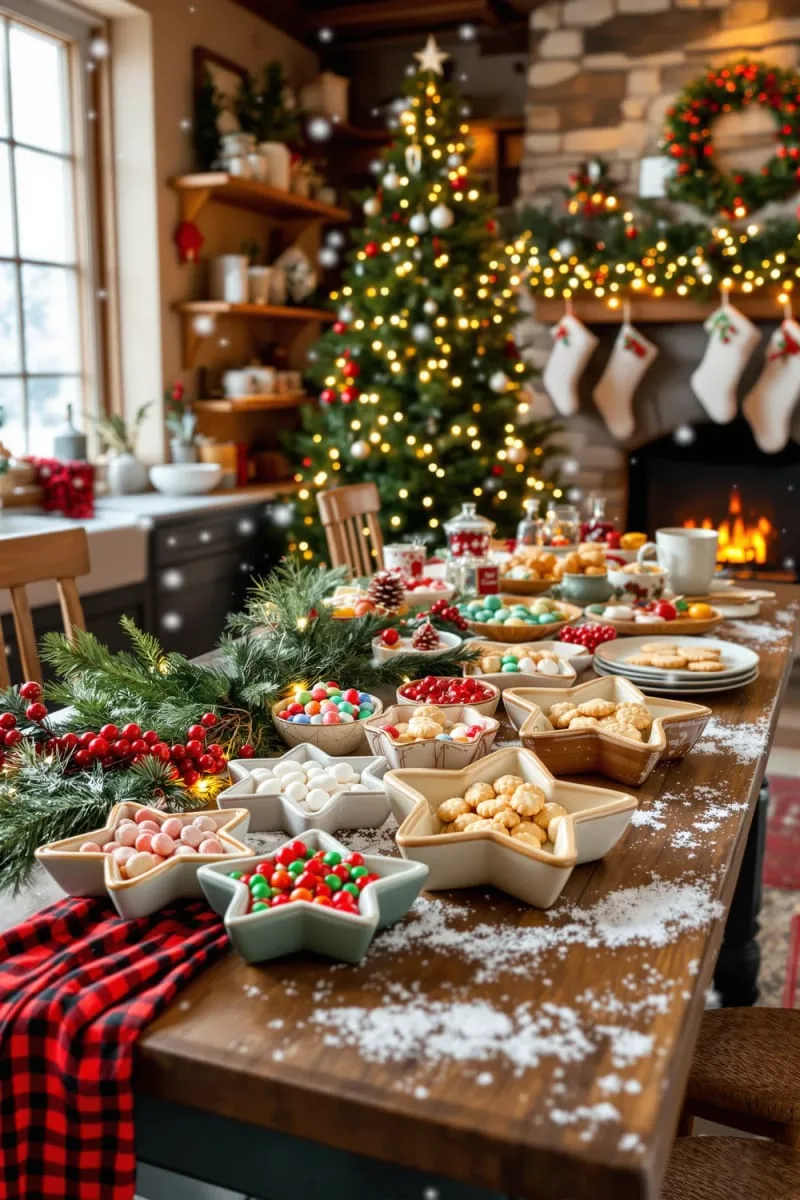 star-shaped pottery dishes for festive candies or cookies 1