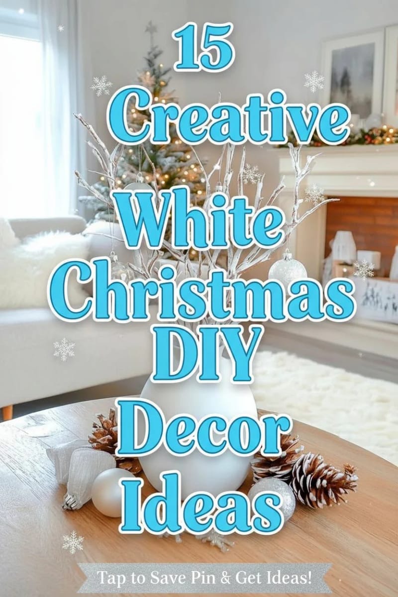 15 Creative White Christmas Decor DIY Ideas For Easy Elegant Inspiration 40 white christmas decor diy - Collage 39
