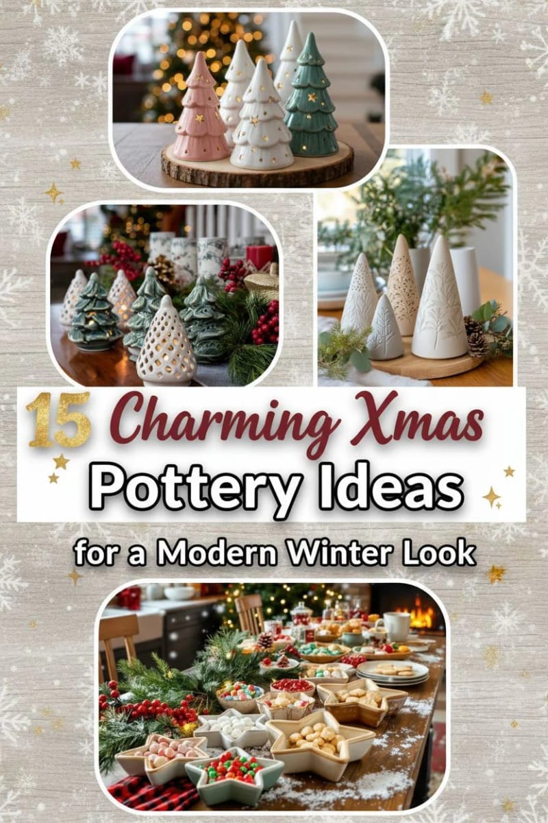 15 Charming Xmas Pottery Ideas for a Modern Winter Look 72 xmas pottery ideas - Collage 42