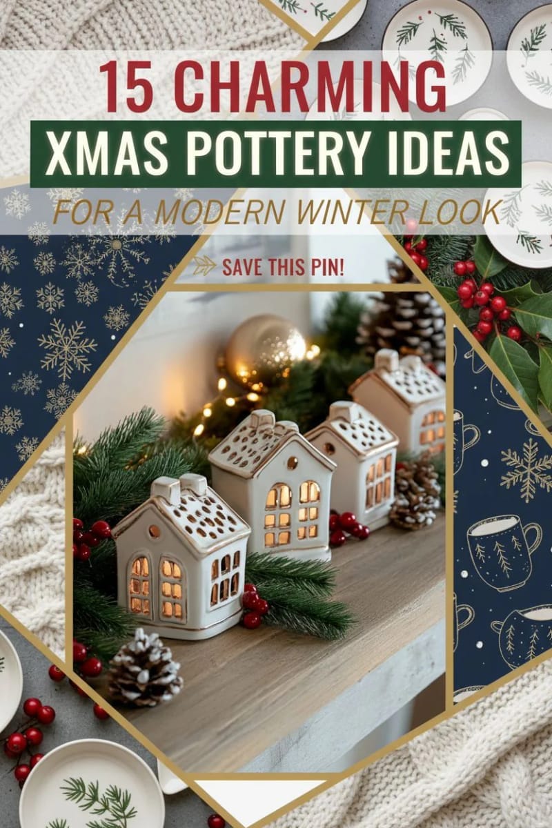 15 Charming Xmas Pottery Ideas for a Modern Winter Look 73 xmas pottery ideas - Collage 43