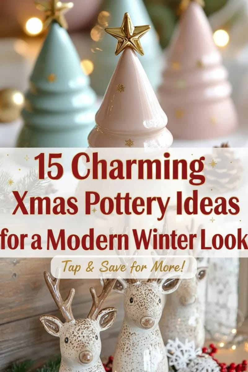 15 Charming Xmas Pottery Ideas for a Modern Winter Look 77 xmas pottery ideas - Collage 47