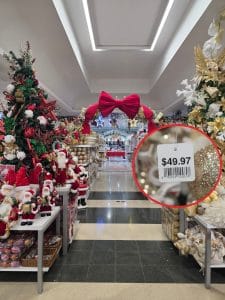 shopping for christmas decorations - price