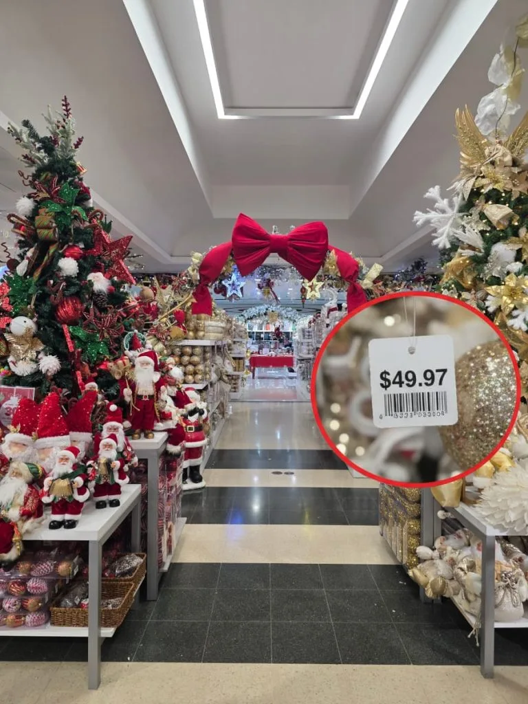 shopping for christmas decorations - price