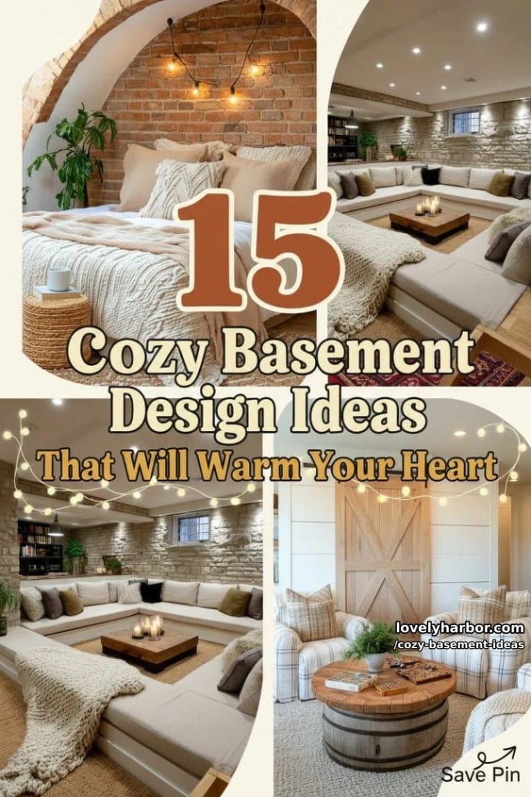 15 Cozy Basement Design Ideas That Will Warm Your Heart - Lovely Harbor