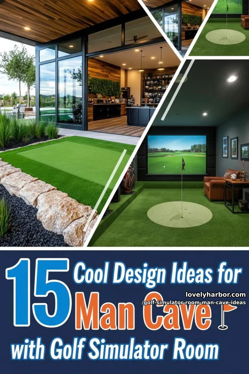 15 Cool Man Cave with Golf Simulator Room 1 article image 1