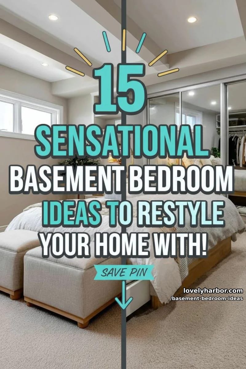 15 Sensational Basement Bedroom Ideas to Restyle Your Home With! 45 basement bedroom ideas - Collage 44