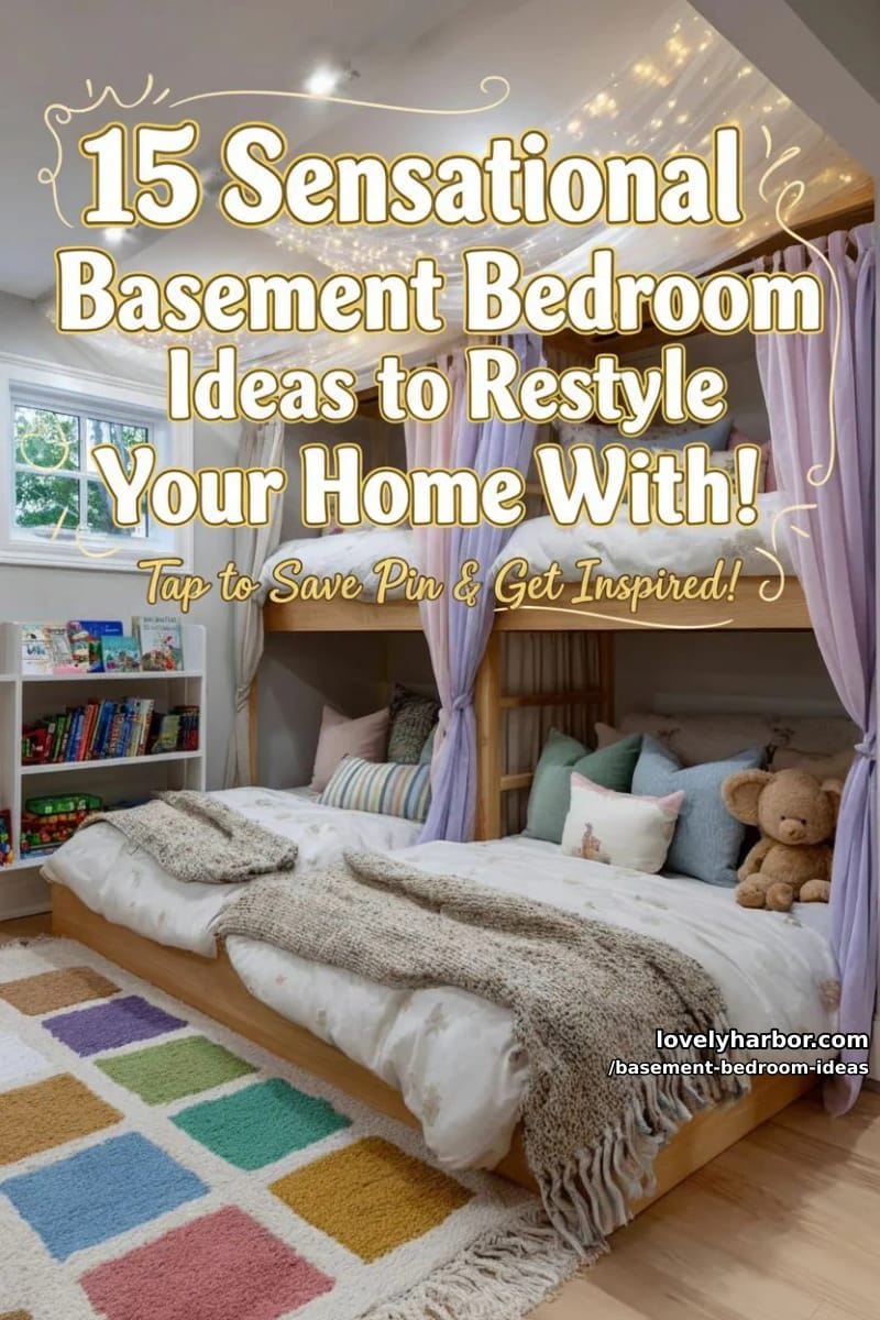 15 Sensational Basement Bedroom Ideas to Restyle Your Home With! 46 basement bedroom ideas - Collage 45